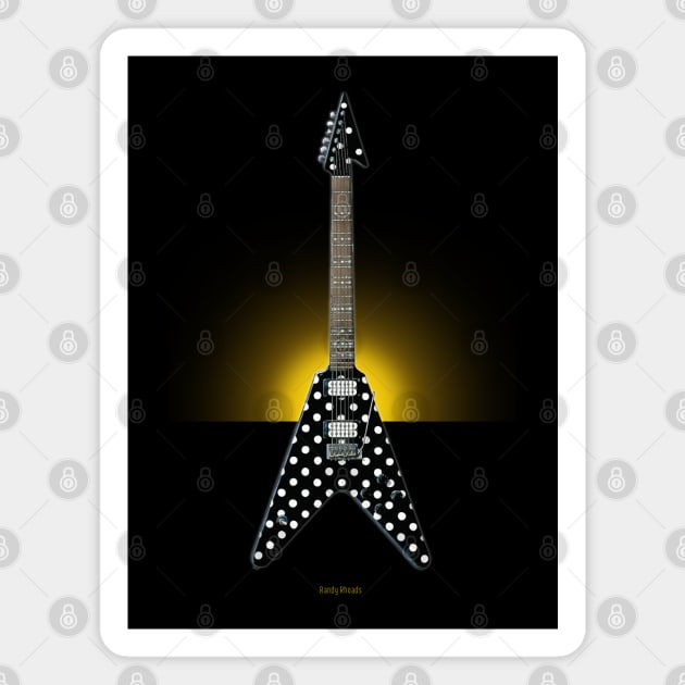 Legendary Guitars - Randy Rhoads Magnet by Jimb Fisher Art